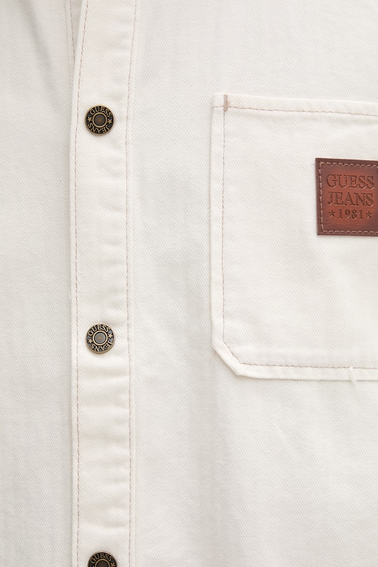 Guess Jeans camicia da uomo in jeans M6RH51.WJ871 beige