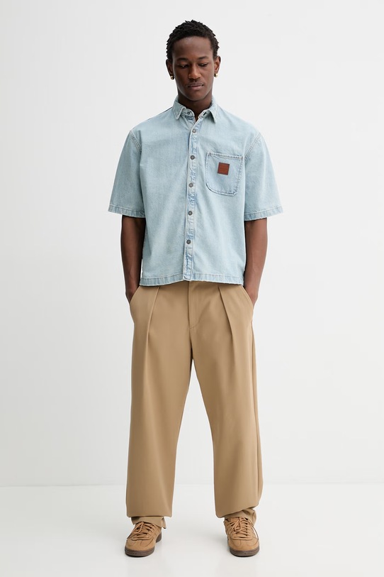 Guess Jeans koszula jeansowa M6RH52.D5M51 niebieski SS26