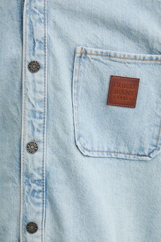 Rifľová košeľa Guess Jeans M6RH52.D5M51 modrá