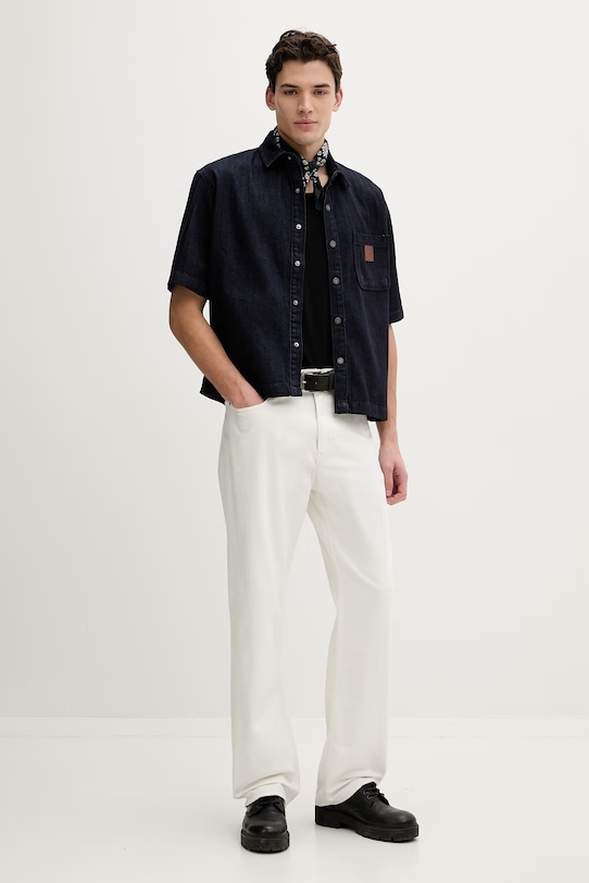 Guess Jeans koszula jeansowa M6RH52.D6591 granatowy SS26