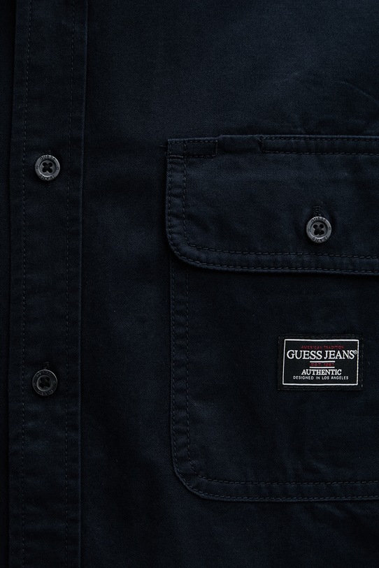 Guess Jeans koszula męska bawełniana M6RH60.WJ921 granatowy