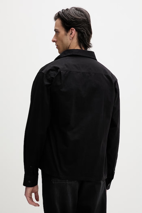 Odzież Guess Jeans koszula męska bawełniana M6RH60.WJ921 czarny