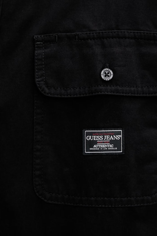 Guess Jeans koszula męska bawełniana M6RH60.WJ921 czarny