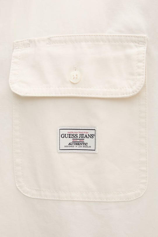 Guess Jeans koszula bawełniana M6RH61.WJ921 beżowy