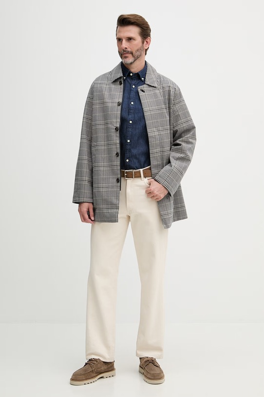 Barbour Koszula męska jeansowa MSH5588 granatowy SS26