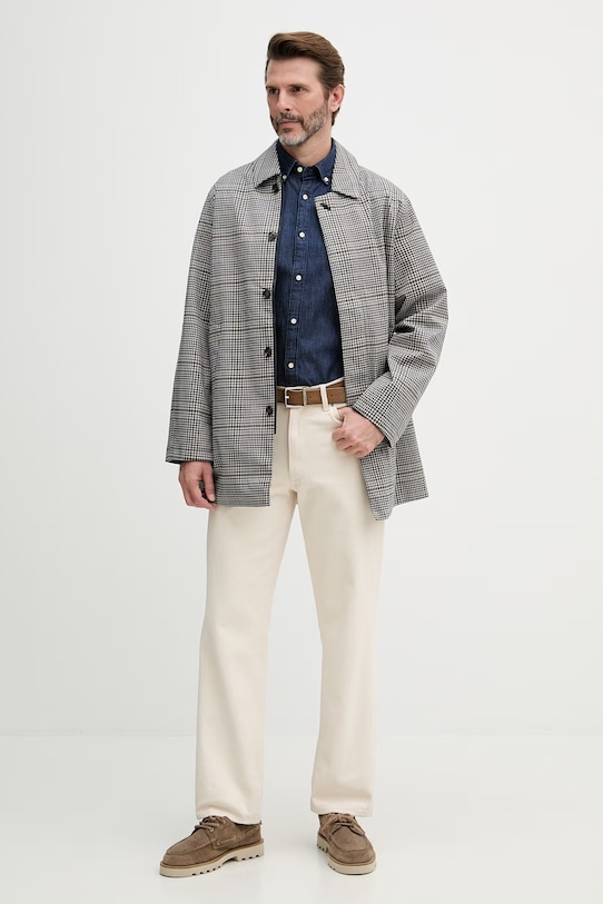 Barbour Koszula męska jeansowa MSH5588 granatowy SS26