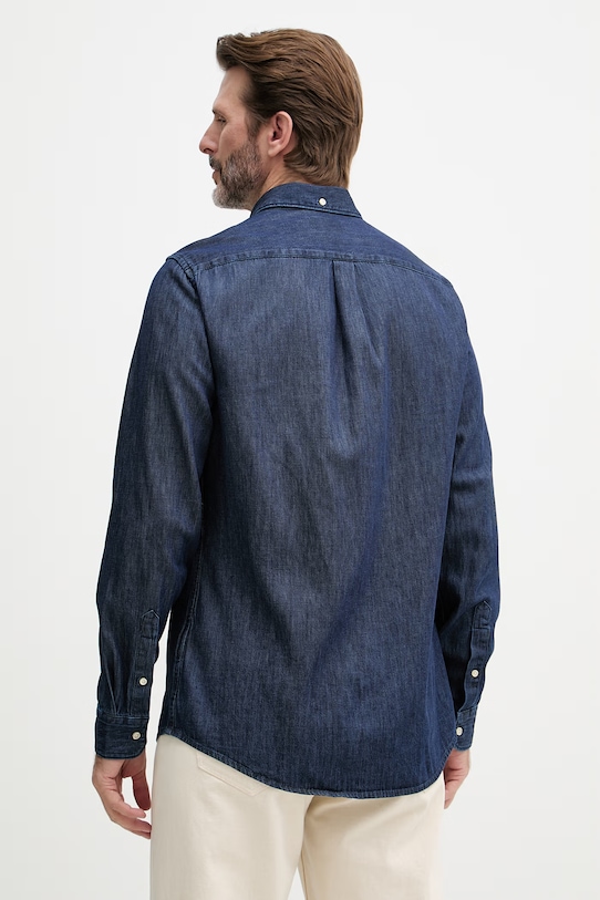 Odzież Barbour Koszula męska jeansowa MSH5588 granatowy