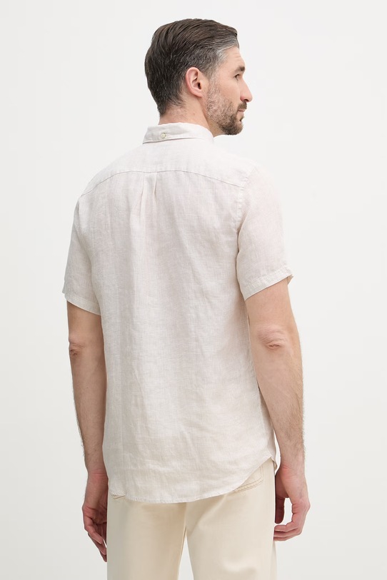 Odzież Barbour koszula męska lniana Linton MSH5735 beżowy