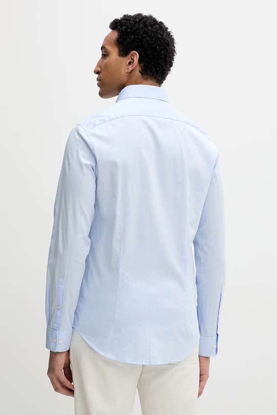 Oblečení Calvin Klein košile pánská s bavlnou LV019EU119 modrá