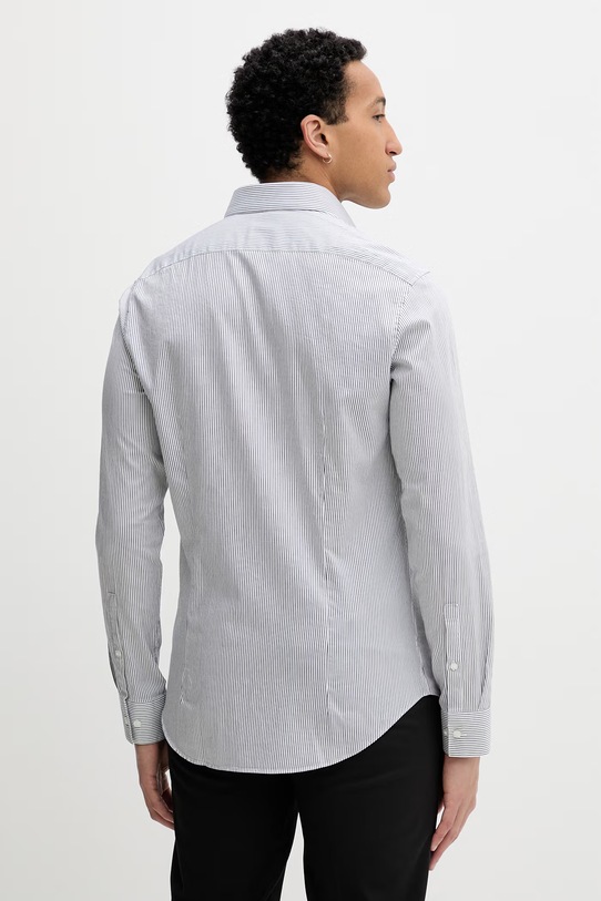 Odzież Calvin Klein koszula męska z bawełną LV019EU119 granatowy