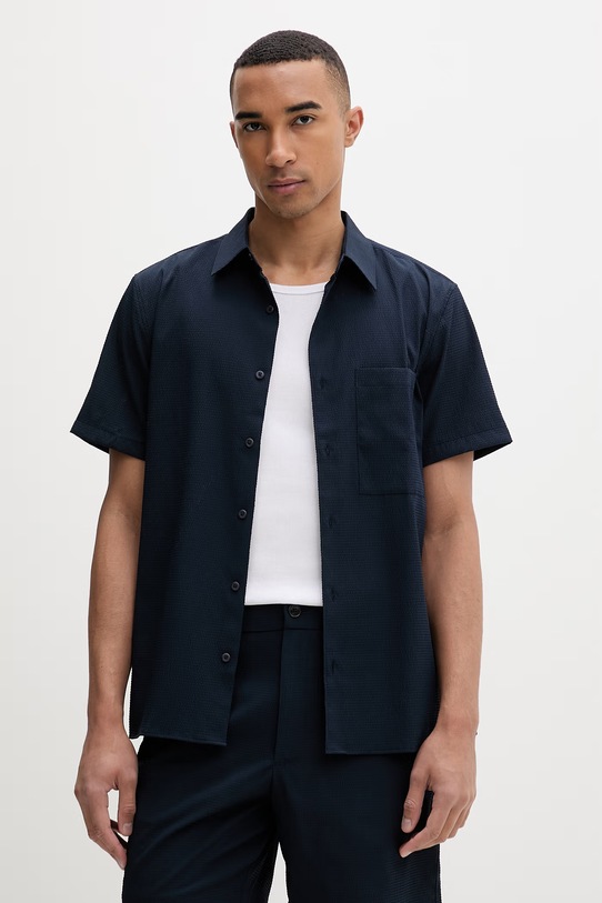 Calvin Klein srajca moška mornarsko modra LV04LF109G