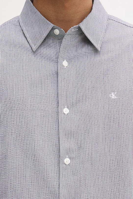 Calvin Klein košile pánská s bavlnou LV04LF110G černá