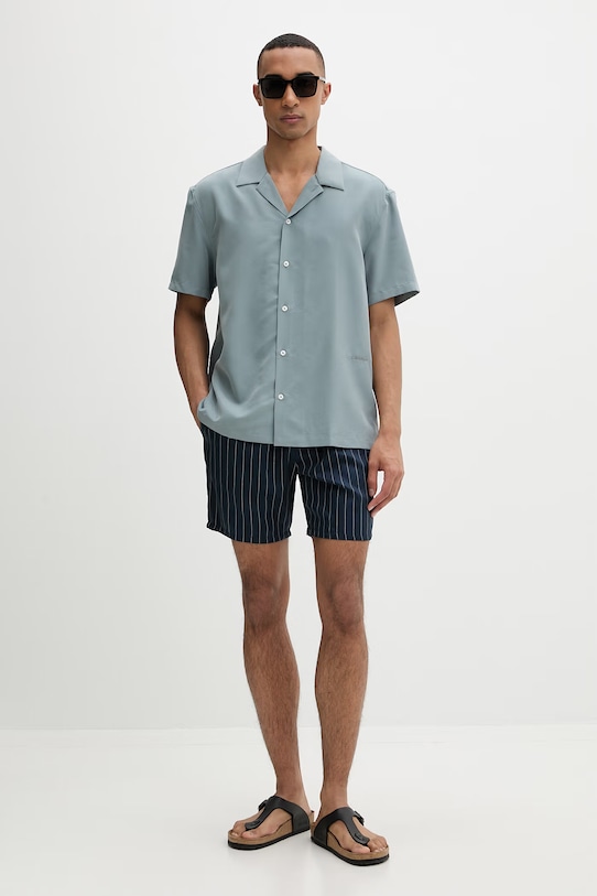 Calvin Klein koszula męska z modalem LV04LF114G zielony SS26