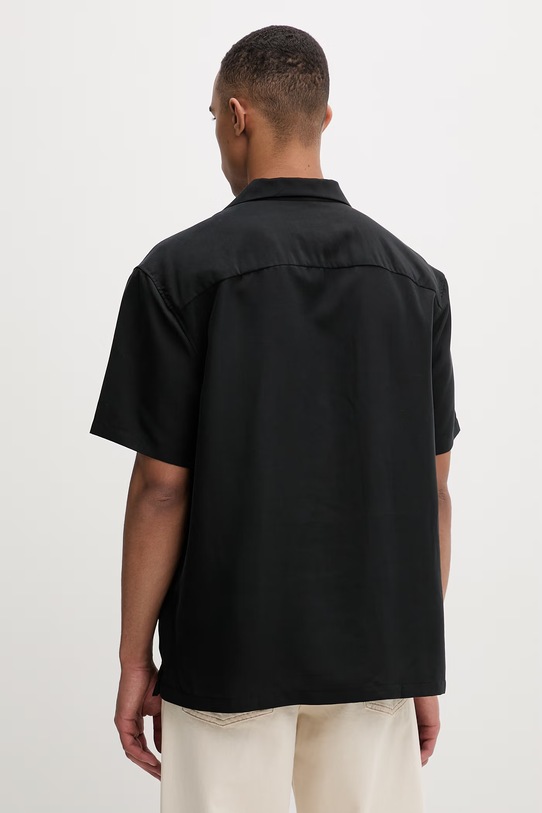 Oblečenie Calvin Klein košeľa pánska s modalom LV04LF114G čierna