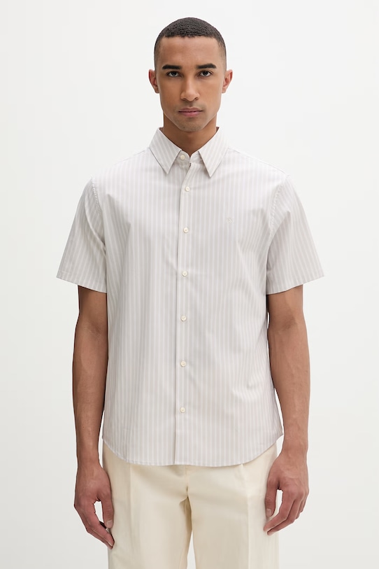 Calvin Klein košulja za muškarce s pamukom bež LV04LF122G