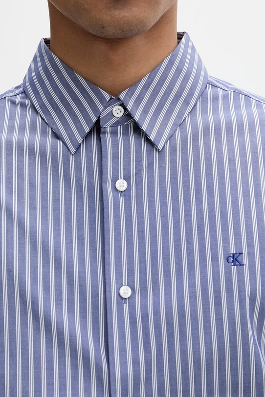 Calvin Klein košulja za muškarce s pamukom LV04LF122G plava