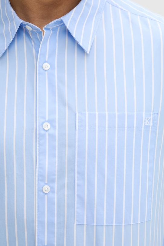 Calvin Klein pánska bavlnená košeľa LV04LF131G modrá