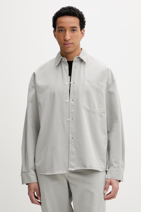 American Vintage koszula męska jeansowa szary MLYV06B