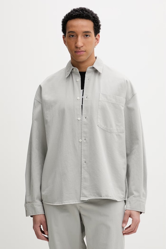 American Vintage Camicia da uomo in jeans grigio MLYV06B