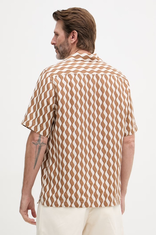 Odzież Frescobol Carioca koszula damska lniana 2780.49 brązowy