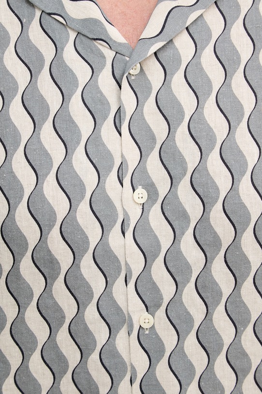 Frescobol Carioca koszula męska lniana 2780.902 niebieski