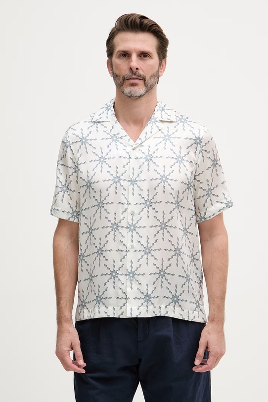 Frescobol Carioca koszula damska jedwabna beżowy 2782.593