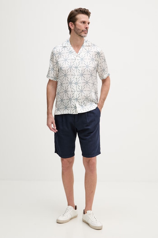 Frescobol Carioca koszula damska jedwabna 2782.593 beżowy SS26