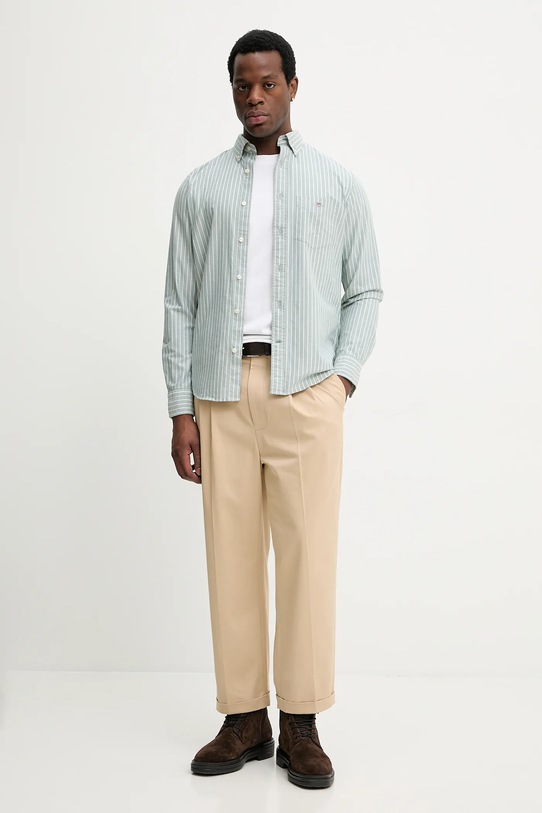 Gant koszula bawełniana 3261007 zielony SS26