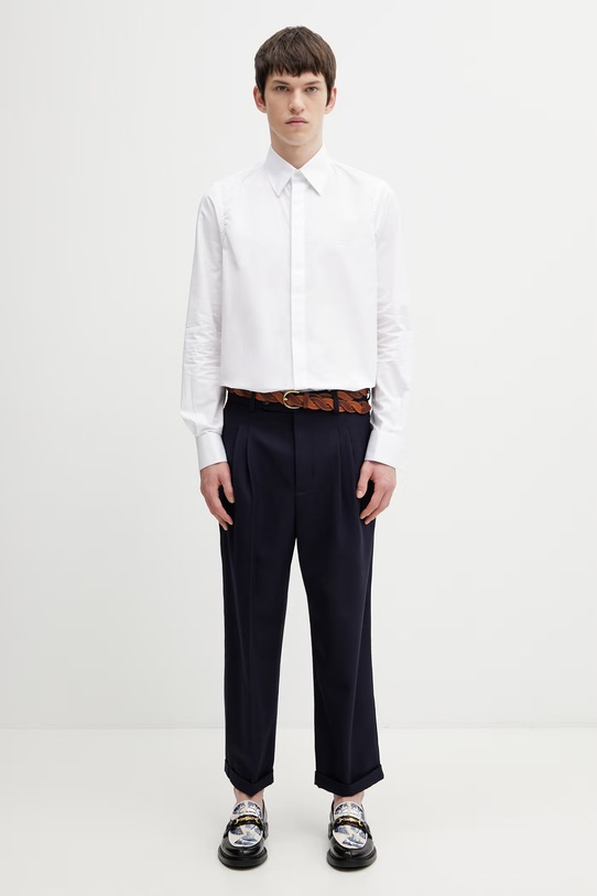 RHUDE Papillon Poplin сорочка бавовняна чоловіча RHSS26SR02361 білий