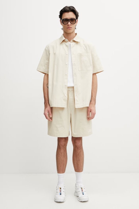 Axel Arigato Drew Shirt koszula bawełniana męska A3980002 beżowy