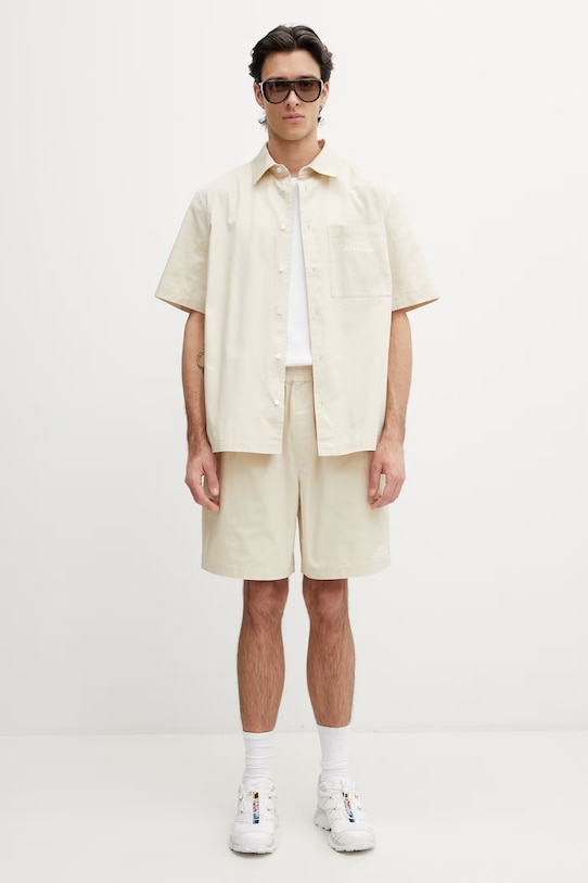 Axel Arigato Drew Shirt košeľa bavlnená pánska A3980002 béžová