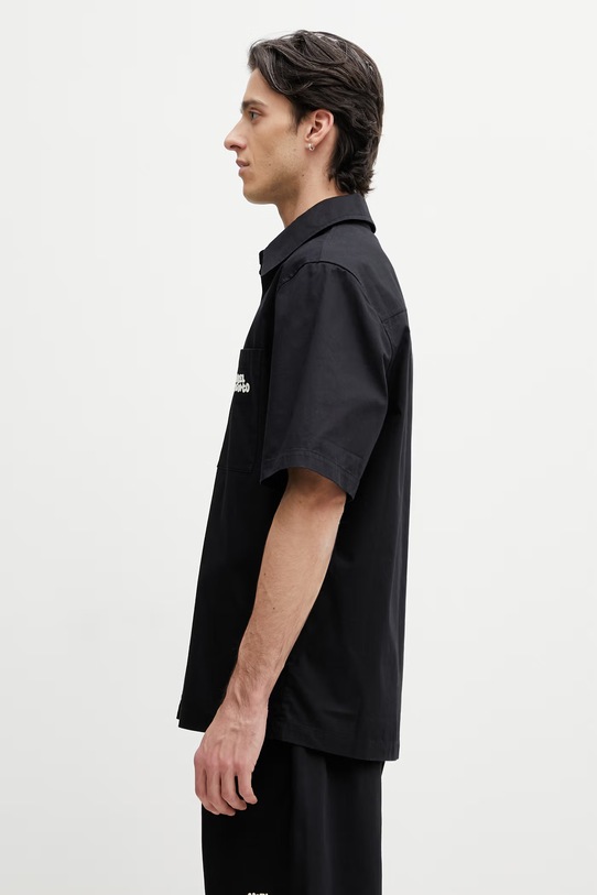 Axel Arigato Drew Shirt košeľa bavlnená pánska A3980001 čierna SS26