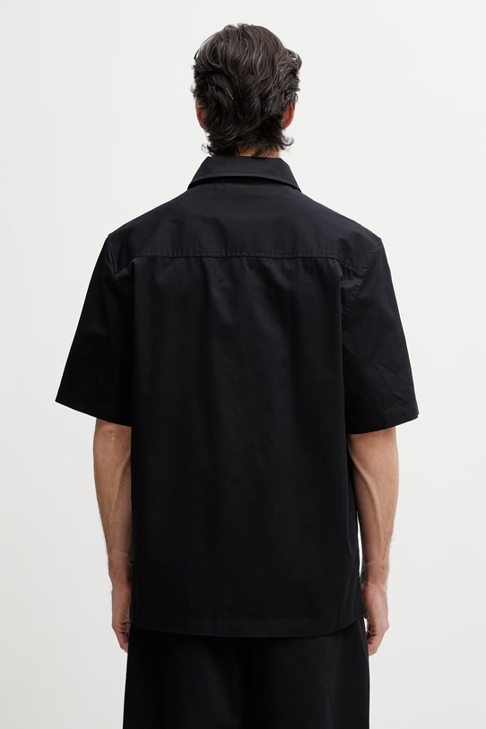 Oblečenie Axel Arigato Drew Shirt košeľa bavlnená pánska A3980001 čierna