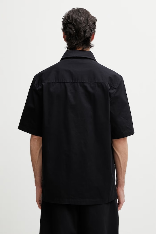 Oblečenie Axel Arigato Drew Shirt košeľa bavlnená pánska A3980001 čierna