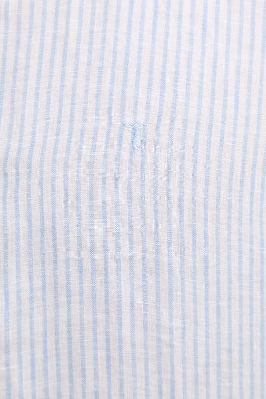 Trussardi koszula męska lniana 5026N000033N niebieski