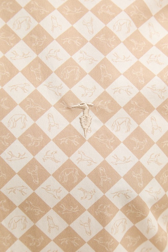 Trussardi koszula bawełniana 5039N000046N beżowy