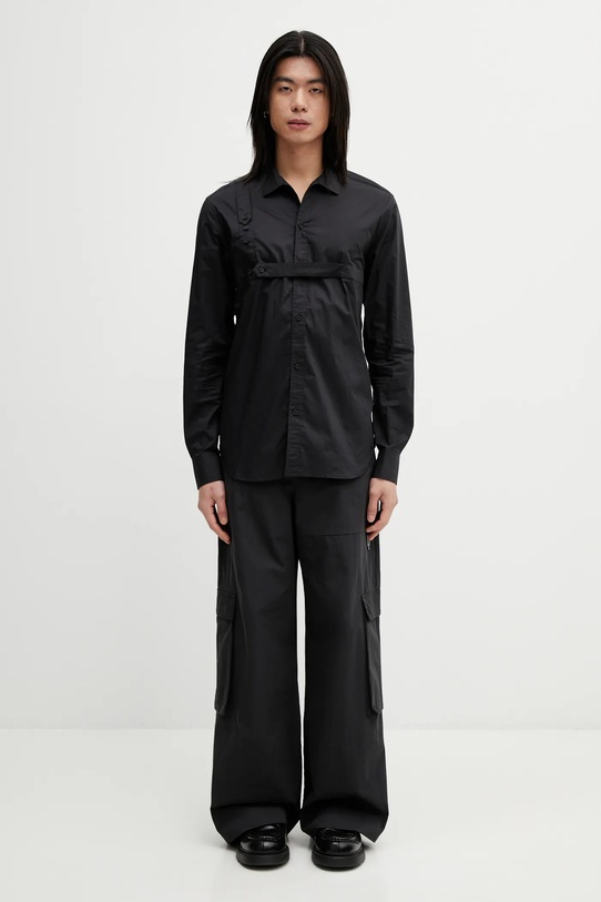 Heliot Emil camicia in cotone SS26PRE.M.05.073.BLK01 nero