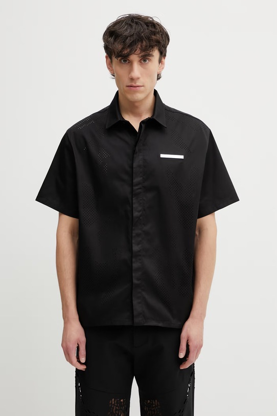 HELIOT EMIL koszula męska czarny SS26.M.05.077.BLK01