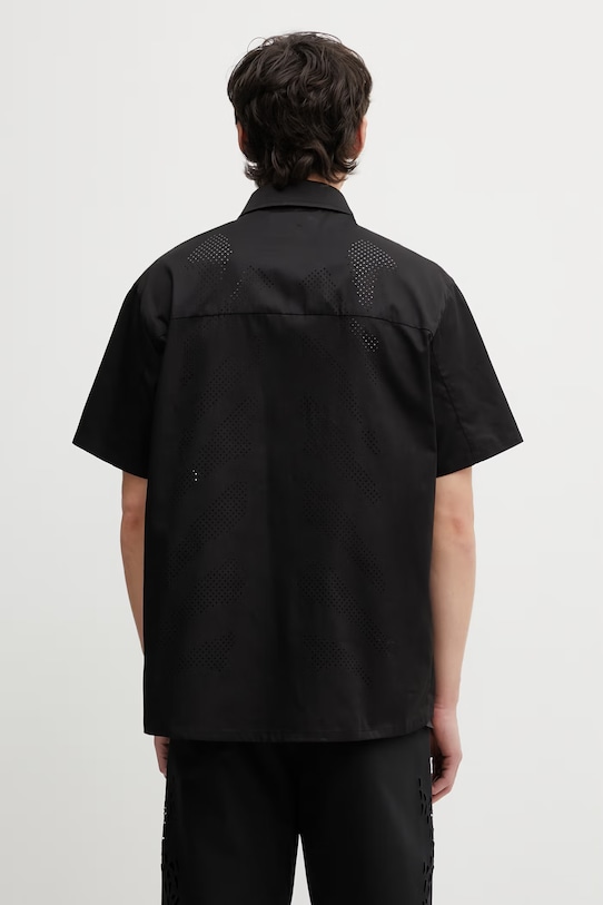 Odzież HELIOT EMIL koszula męska SS26.M.05.077.BLK01 czarny