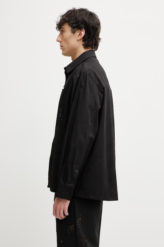 HELIOT EMIL košile pánská s bavlnou SS26.M.05.076.BLK01 černá SS26