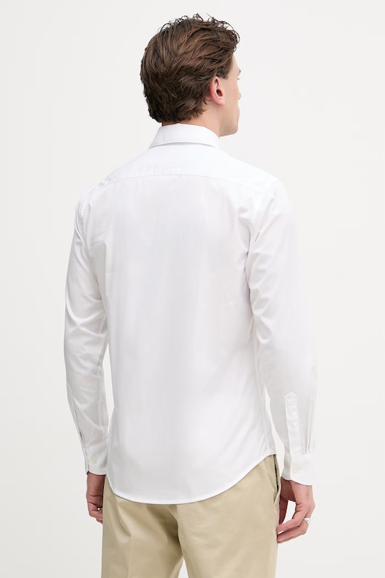 Odzież Sisley koszula męska bawełniana 51C3SQ05B biały