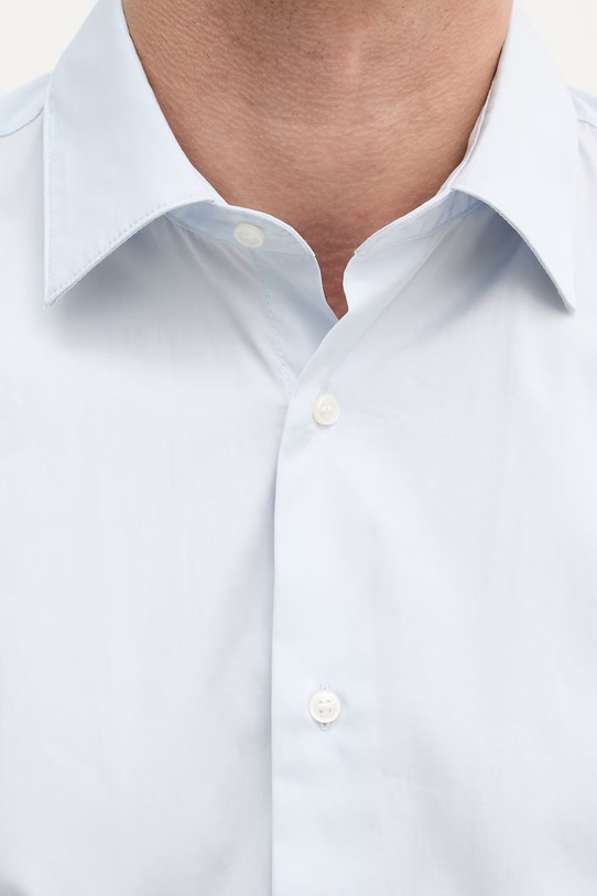 Sisley koszula męska bawełniana 51C3SQ05B niebieski