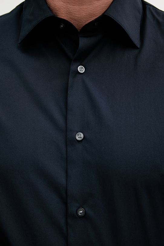 Sisley koszula męska bawełniana 51C3SQ05B granatowy