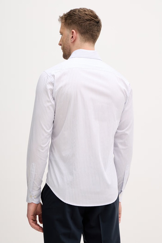 Odzież Sisley koszula męska bawełniana 51C3SQ05D biały