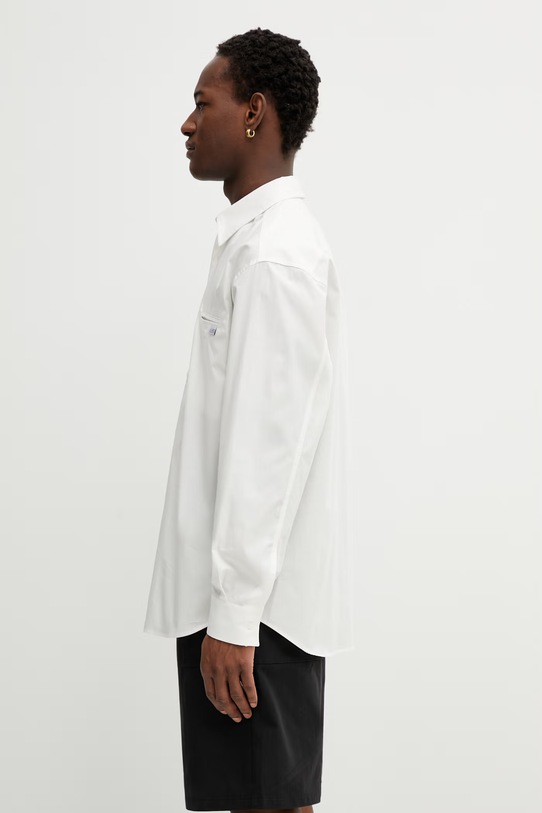 MM6 Maison Margiela koszula bawełniana SH0DT0043.M35480.101 beżowy SS26