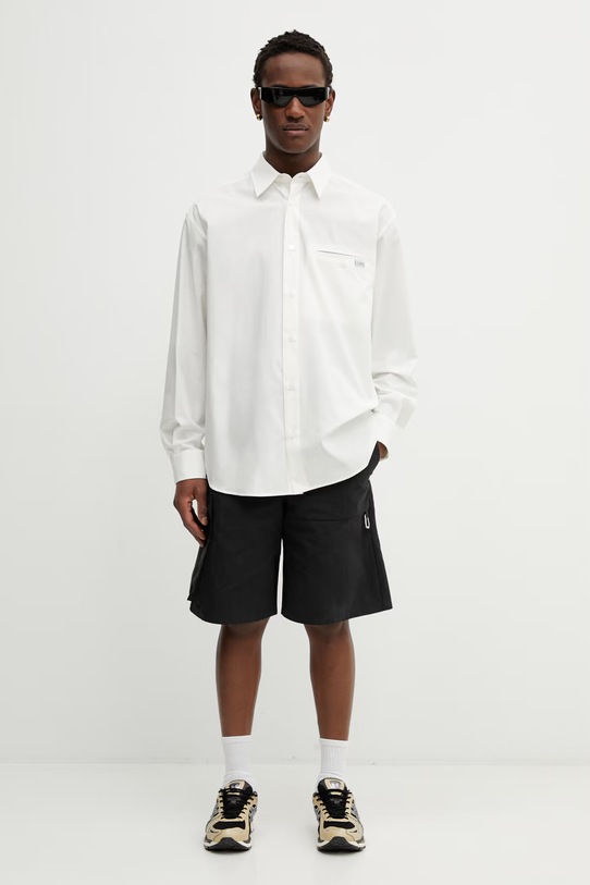 MM6 Maison Margiela koszula bawełniana SH0DT0043.M35480.101 beżowy