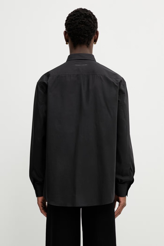 Oblečenie Bavlnená košeľa MM6 Maison Margiela SH0DT0043.M35480.899 čierna