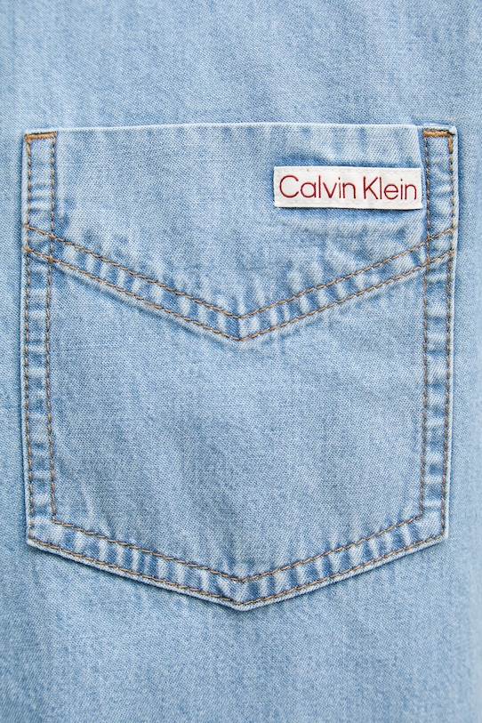 Calvin Klein Jeans košeľa pánska rifľová LV04RE710G