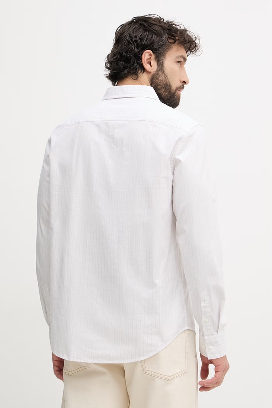 Oblečenie Calvin Klein Jeans košeľa pánska bavlnená s elastanom LV04RF100G béžová