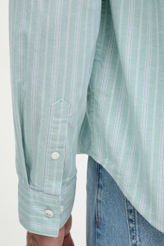 Calvin Klein Jeans srajca moška bombažna z elastanom LV04RF104G zelena